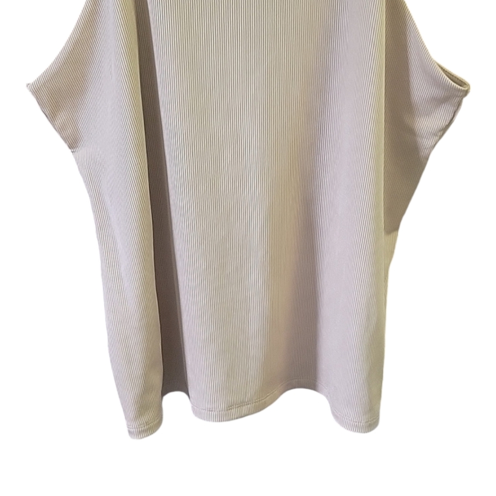 NWT- A New Day - Cream Ribbed Razerback Tank Top - Size XL - Picture 3 of 9